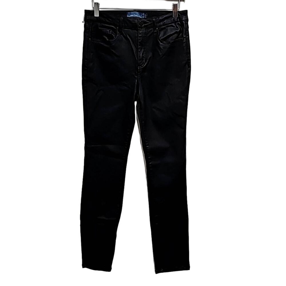 Indigo Rising Black Jeans Rayon/Nylon/Spandex with Poly Coating Woman Size 13/14